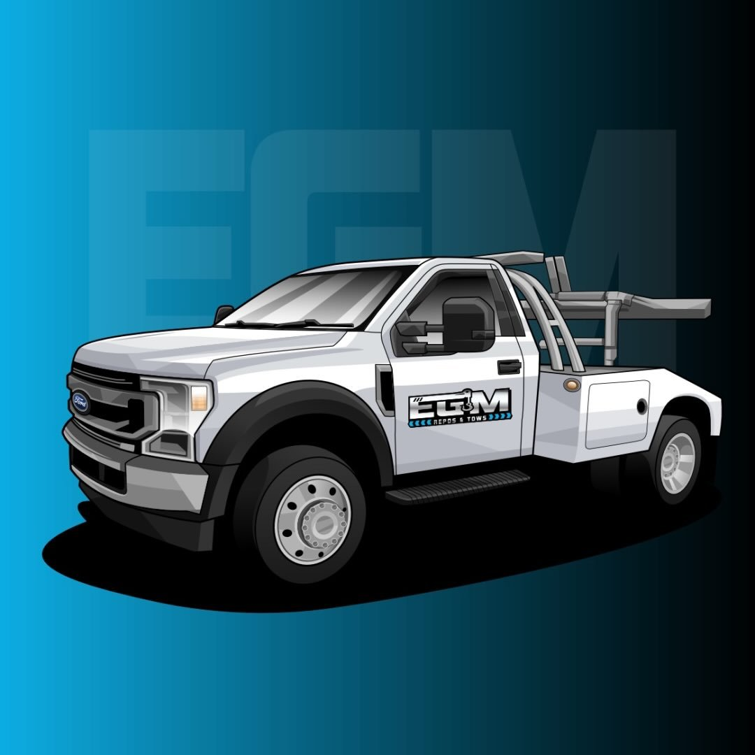 EGM white Ford tow truck